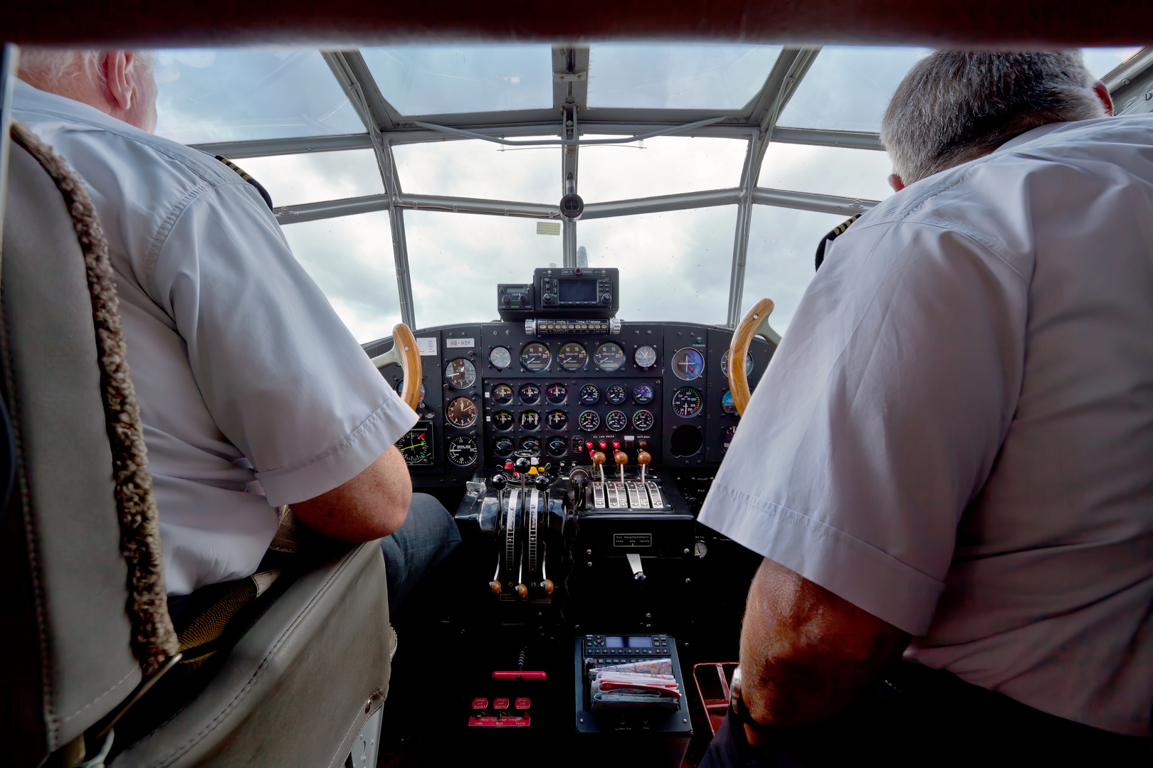 Cockpit der Ju 52