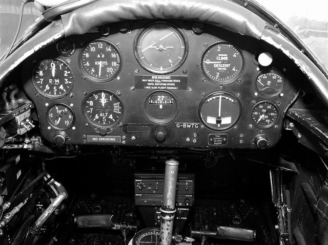 cockpit of a De Havilland Chipmunk