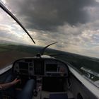 Cockpit PS28 Cruiser in flight