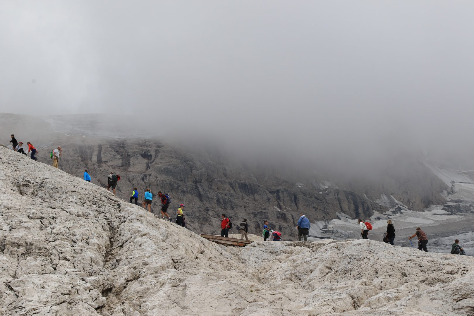 coda sulla Marmolada