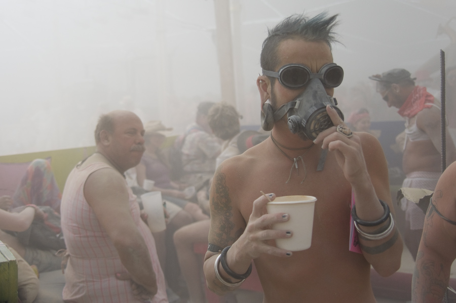 Coffee in the dust (@ Burning Man 2008)