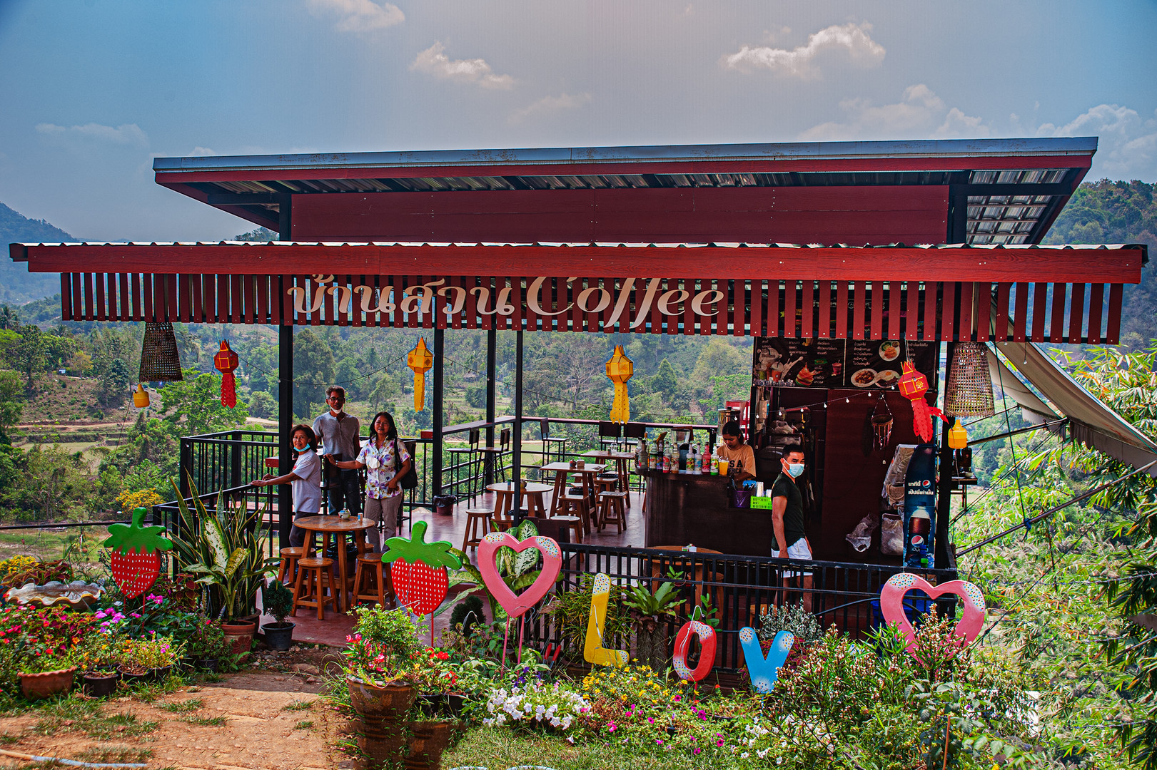 Coffee shop along the highway