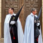 Cofrades Procesión Hermandad de Jesús en su Tercera Caída. Zamora.