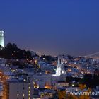 Coit Tower by night