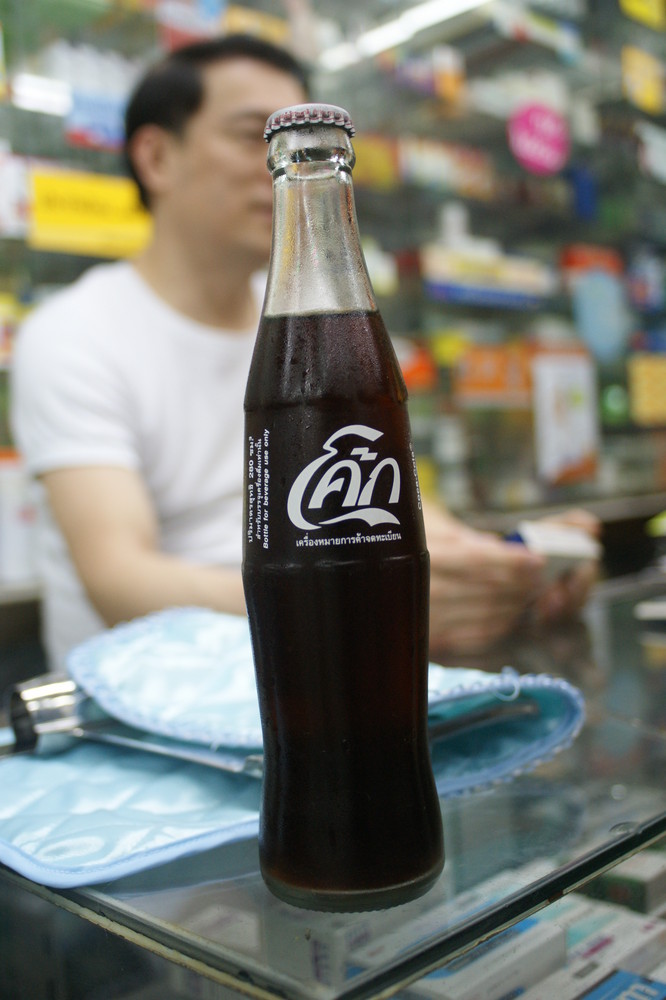 Coke in GLAS Flasche