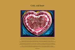 COLD COLD HEART für die Kühlschranktür