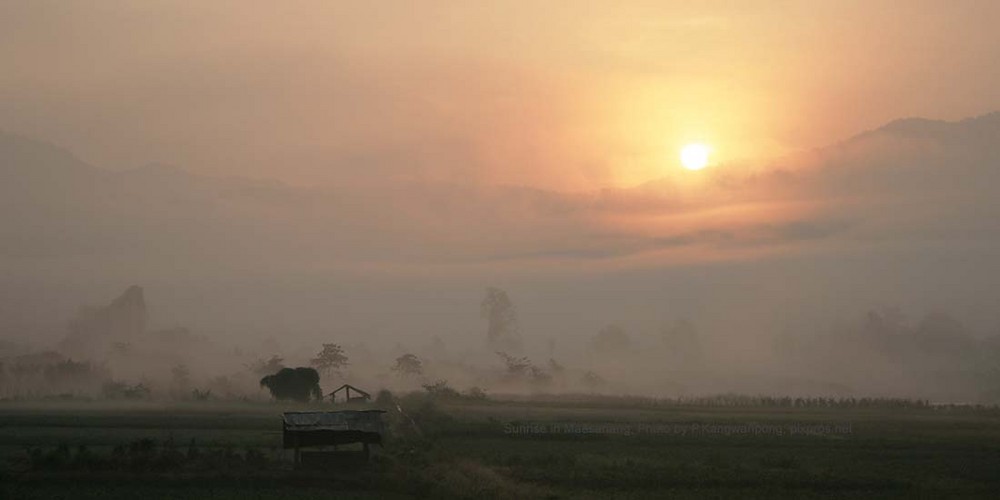 Cold morning in Maesariang,Mae Hong Sorn,Thailand