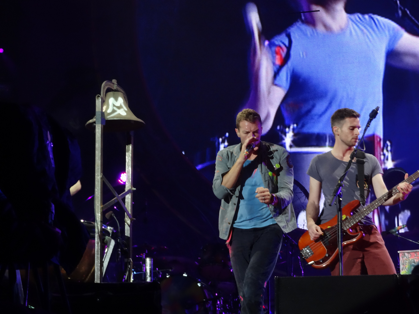 Coldplay in Hannover 22.09.2012, Chris Martin, Guy Berryman, mylo xyloto Tour