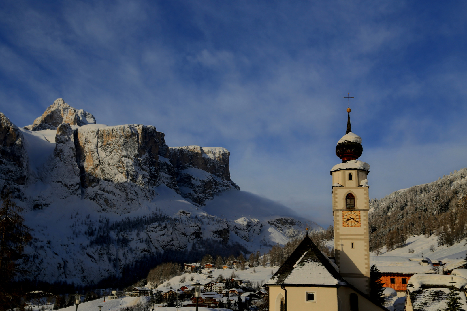 Colfosco .traumhafte Winterlandschaft