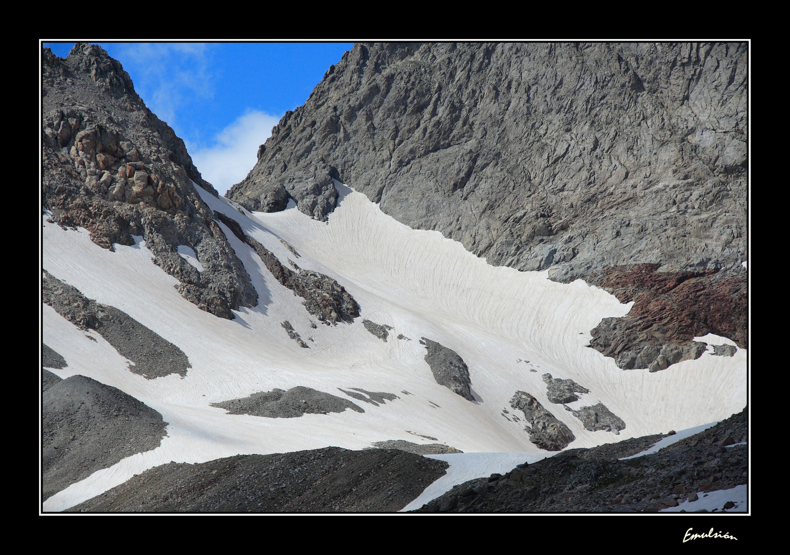 Collado con nieve