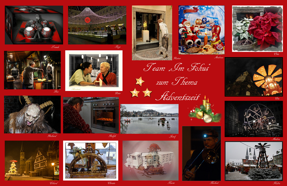 Collage Adventszeit