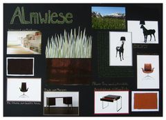 Collage - Arbeitszimmer- Almwiese