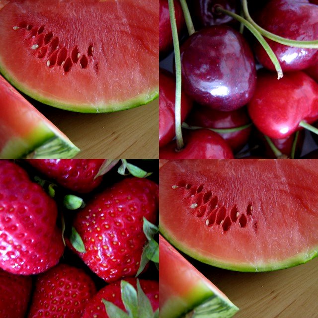 Collage Aus Rotem Obst Foto Bild Stillleben Food Fotografie Obst Gemuse Bilder Auf Fotocommunity