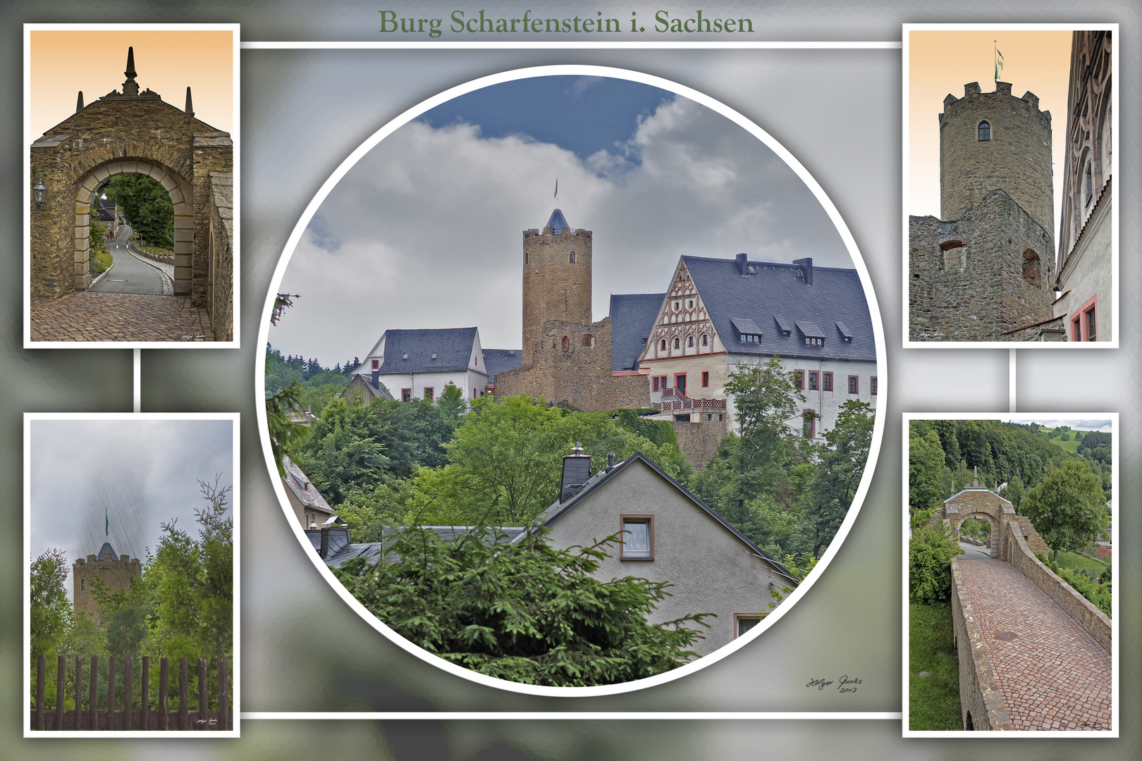 Collage Burg Scharfenstein i. Sachsen