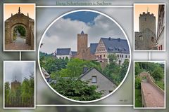 Collage Burg Scharfenstein i. Sachsen