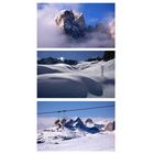 Collage di cime innevate.