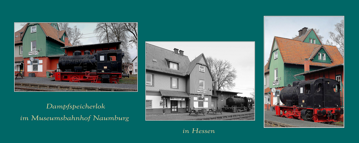 Collage Ehemaliger Bahnhof Naumburg