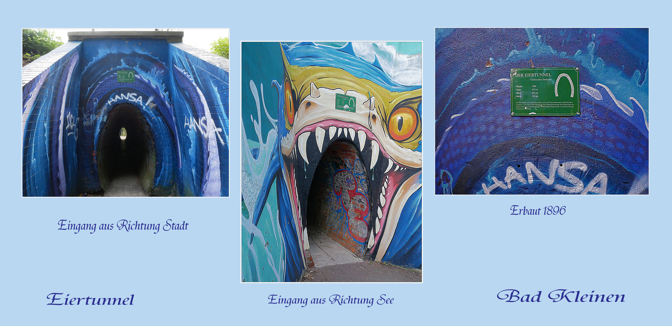 Collage Eiertunnel Bad Kleinen