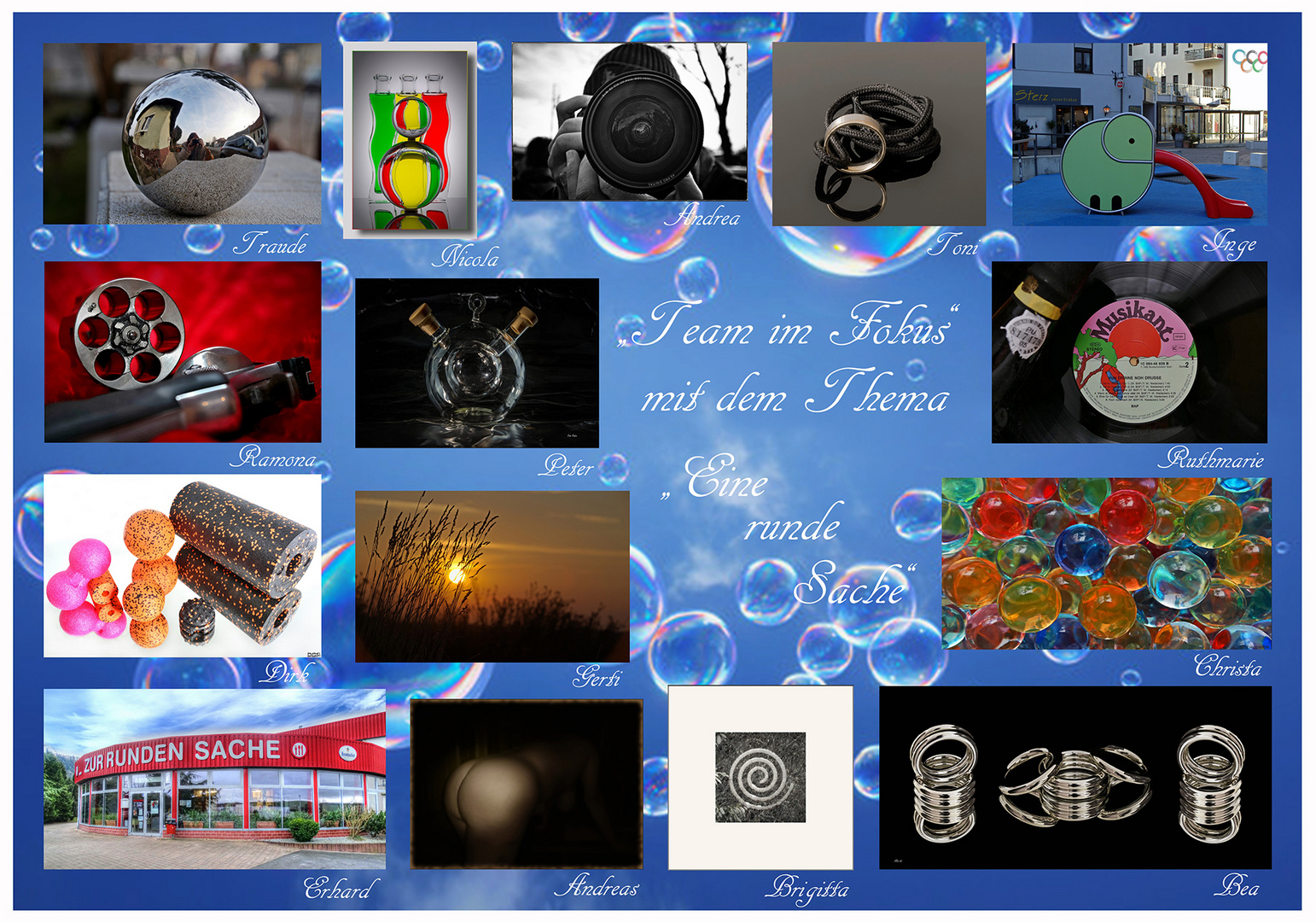 Collage " Eine runde Sache"