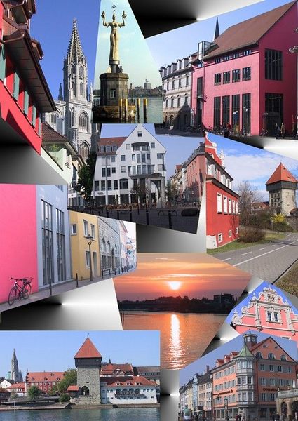 Collage einer Stadt