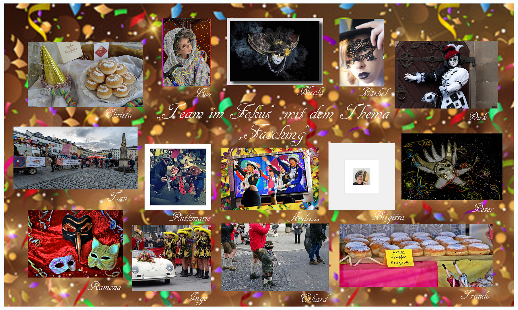 Collage "Fasching"