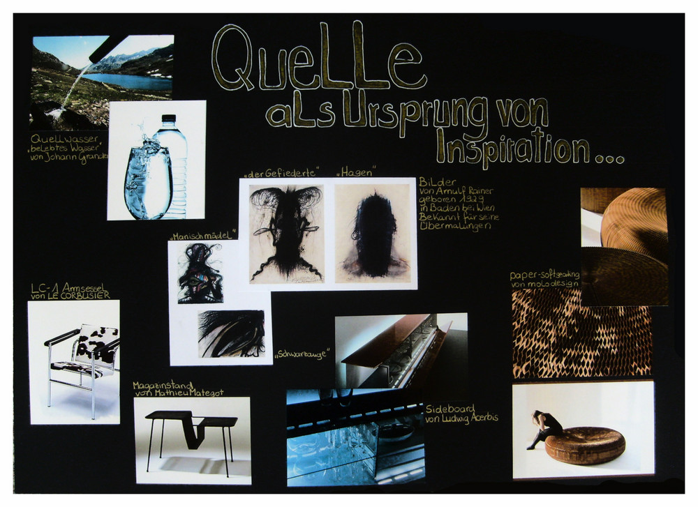 Collage - Gallerie - Quelle als Urpsprung von Inspiration