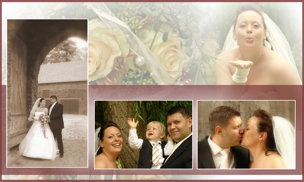 Collage-Hochzeit