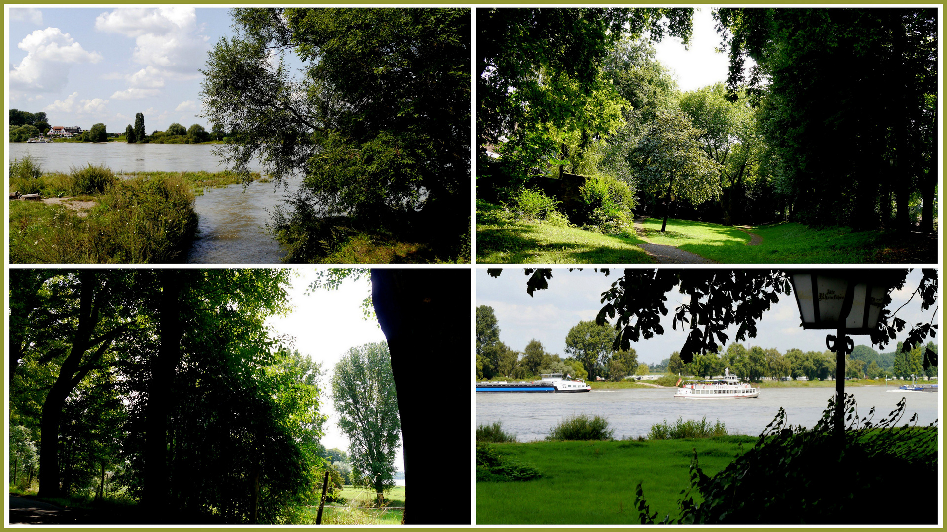 Collage Kaiserswerth bei Düsseldorf.