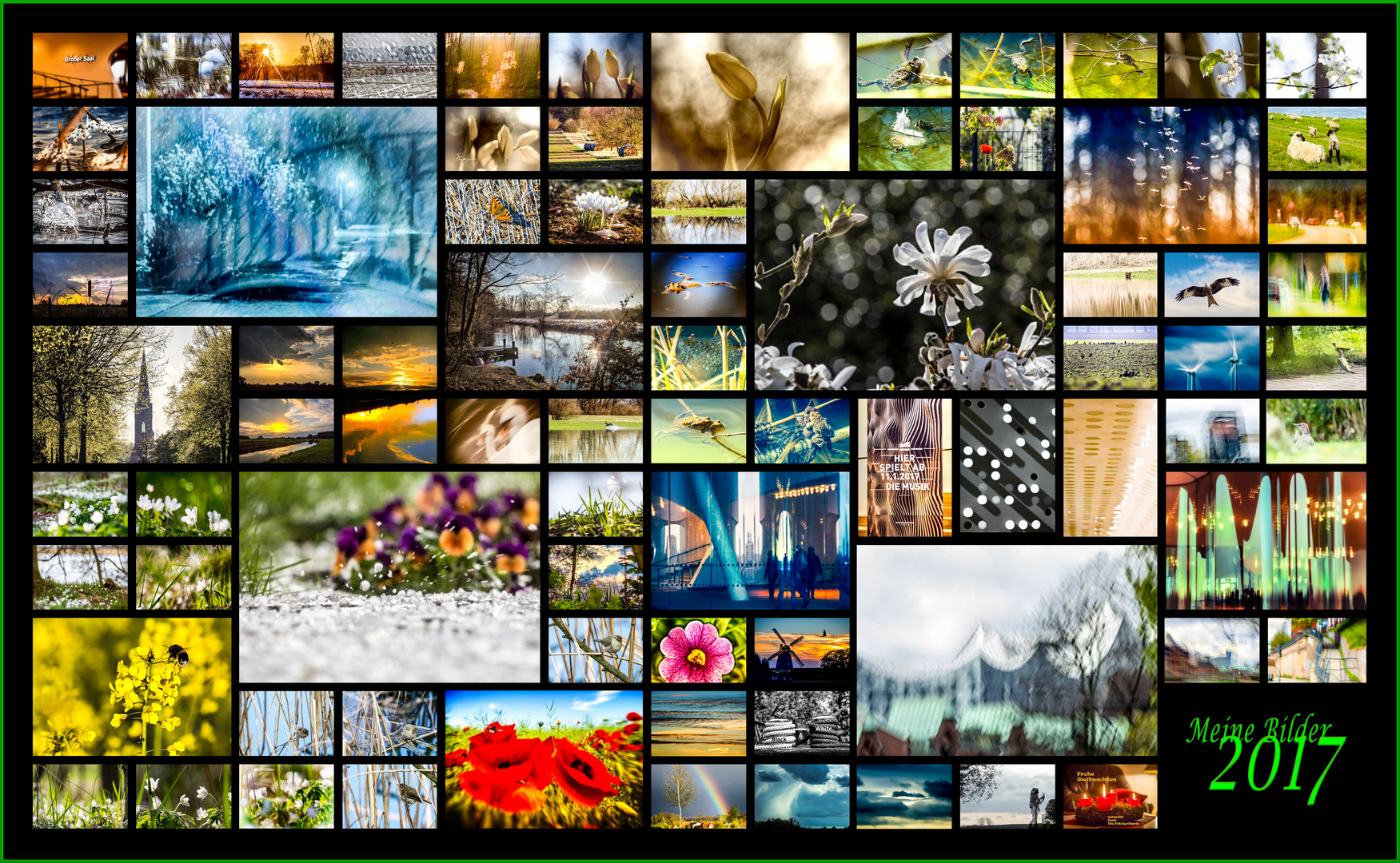 Collage meiner Bilder 2017 Foto & Bild art, spezial, collage Bilder auf