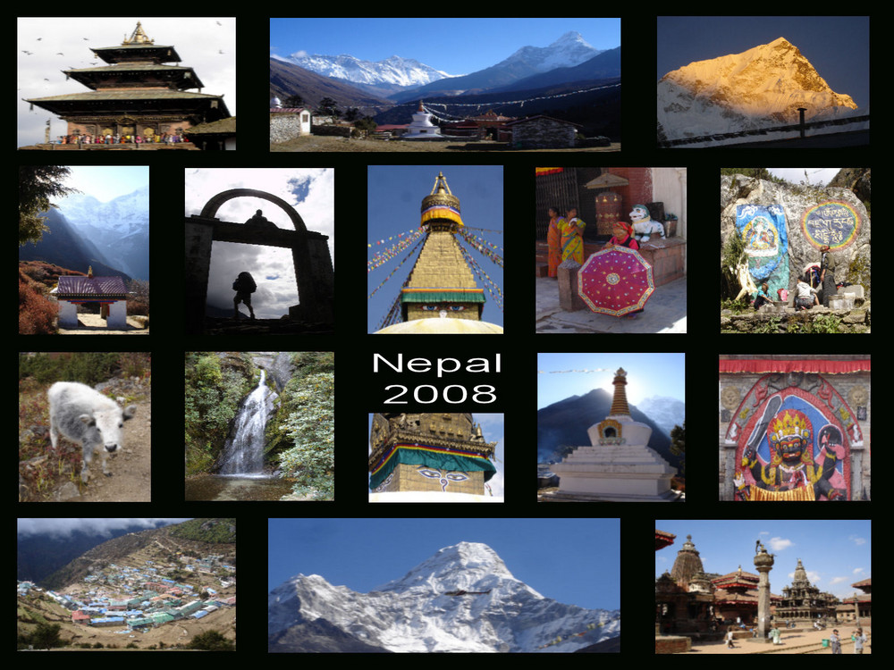 Collage Nepal 2008 Everest Trek