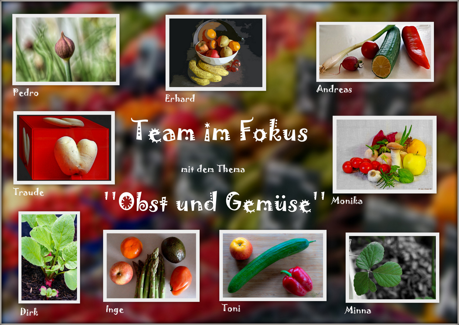 Collage "Obst und Gemüse"