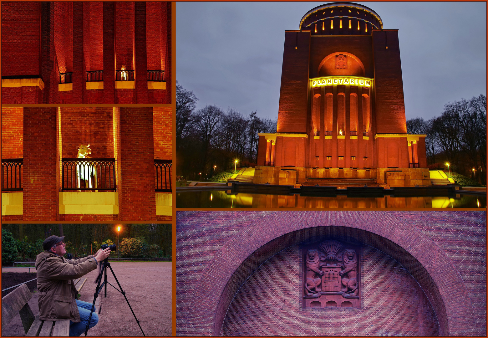 Collage Planetarium Hamburg