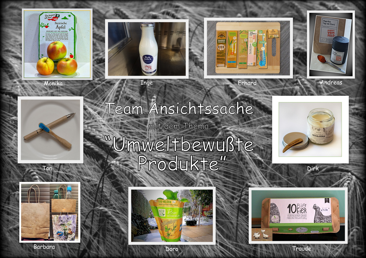 Collage "umweltbewußte Produkte"