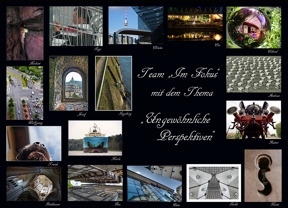 Collage " Ungewöhnliche Perspektiven "