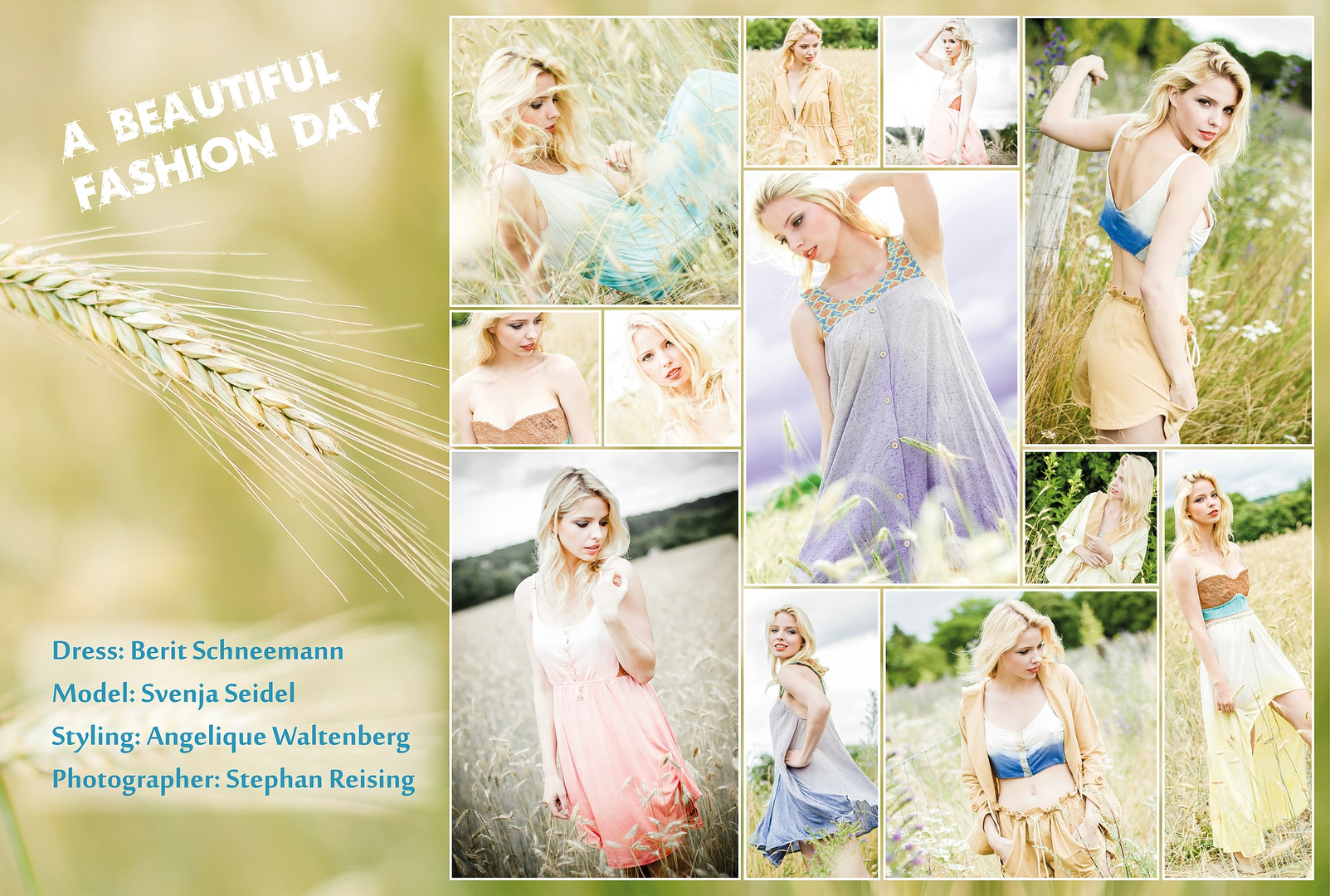 Collage vom Fashion-Shooting