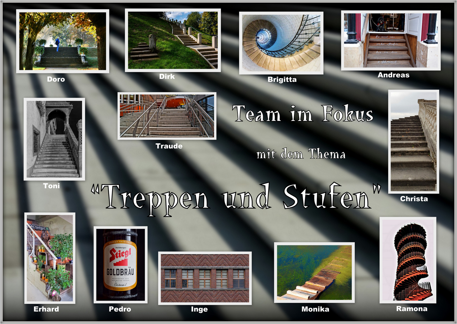 Collage vom Thema "Treppen und Stufen"