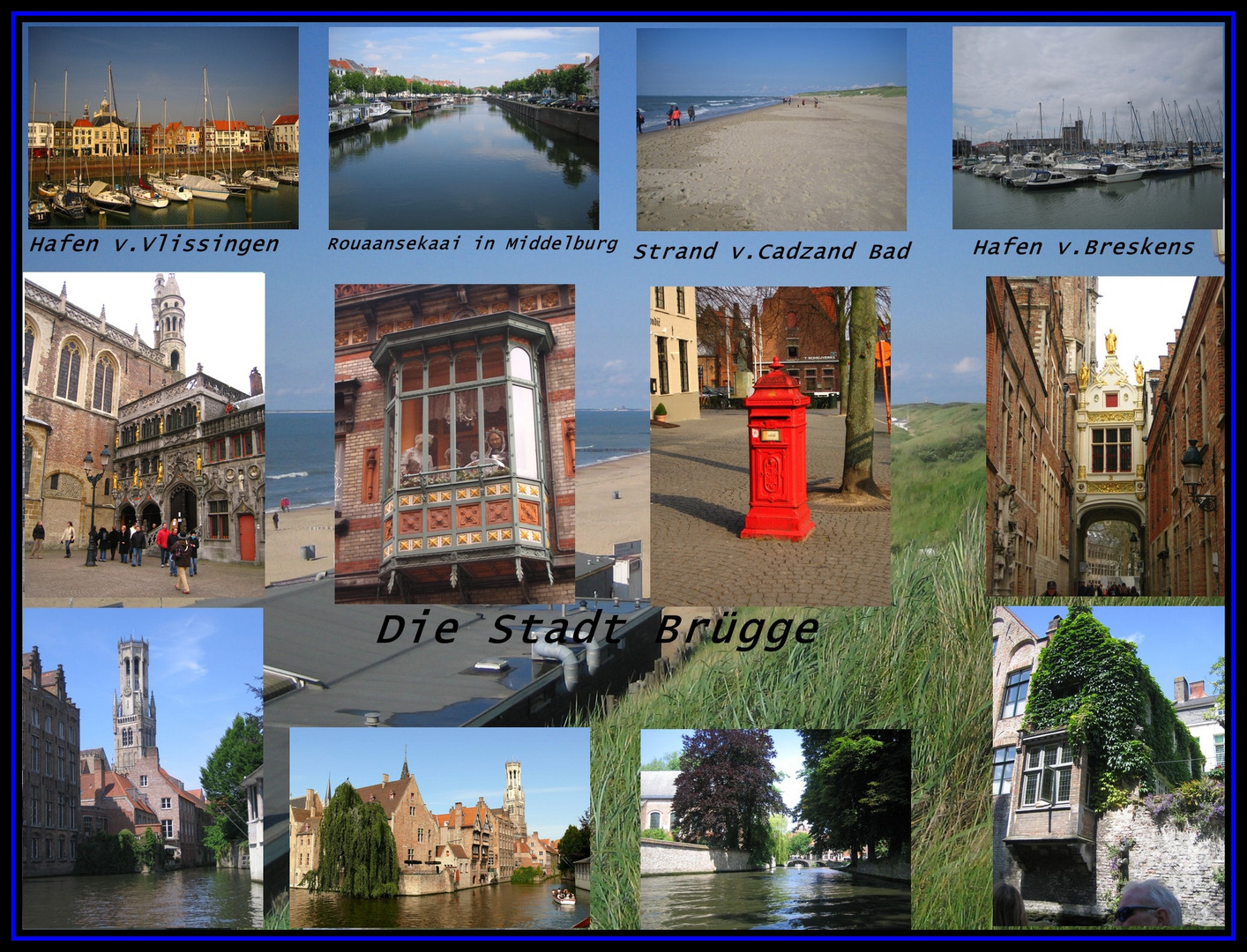 Collage von Brügge