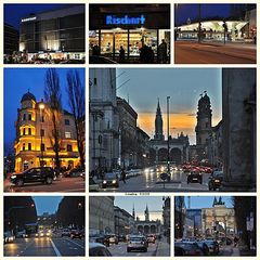 Collage von der Leopoldstr.