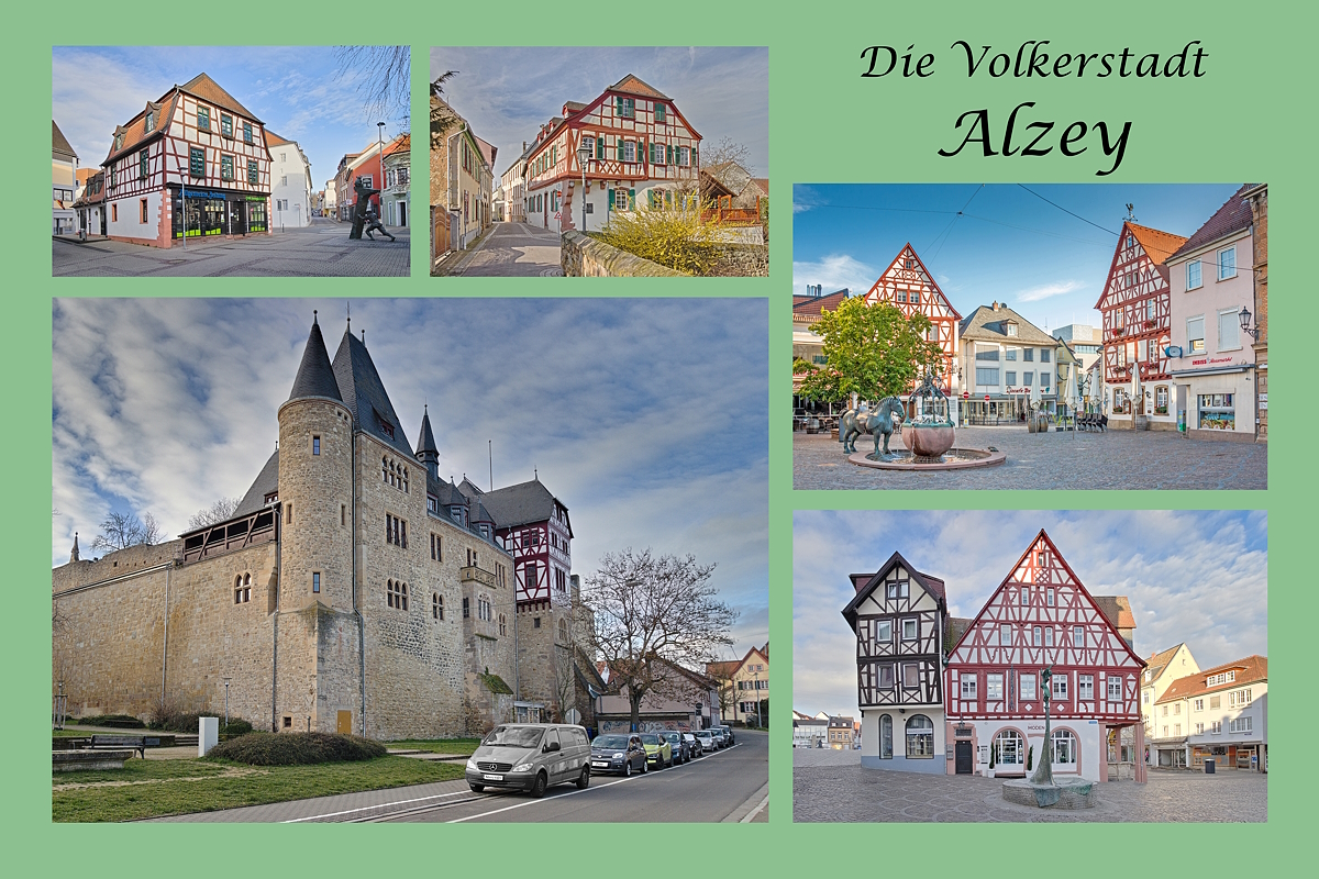Collage von der Volkerstadt Alzey