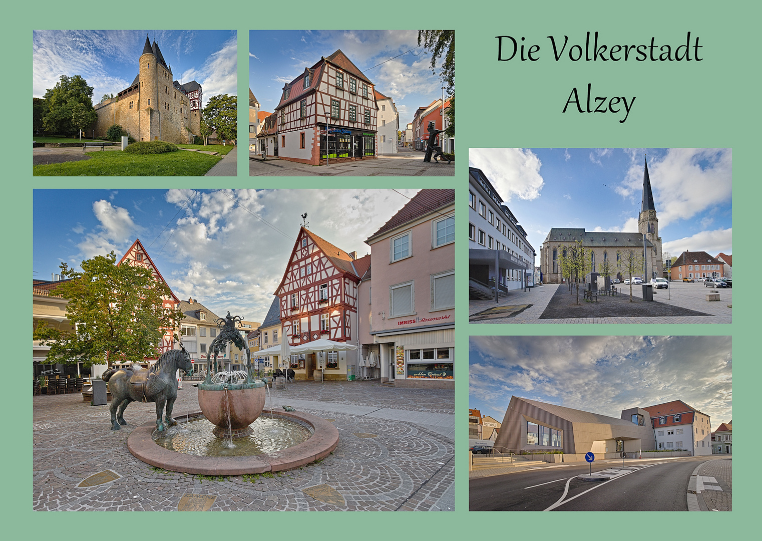 Collage von der Volkerstadt Alzey