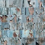 Collage zerbröckelnde Tür