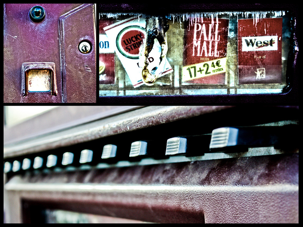 Collage Zigarettenautomat