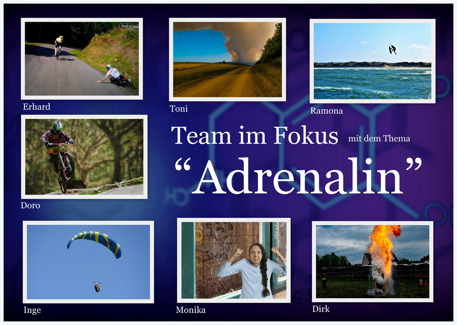 Collage zum Fokus Thema "Adrenalin"