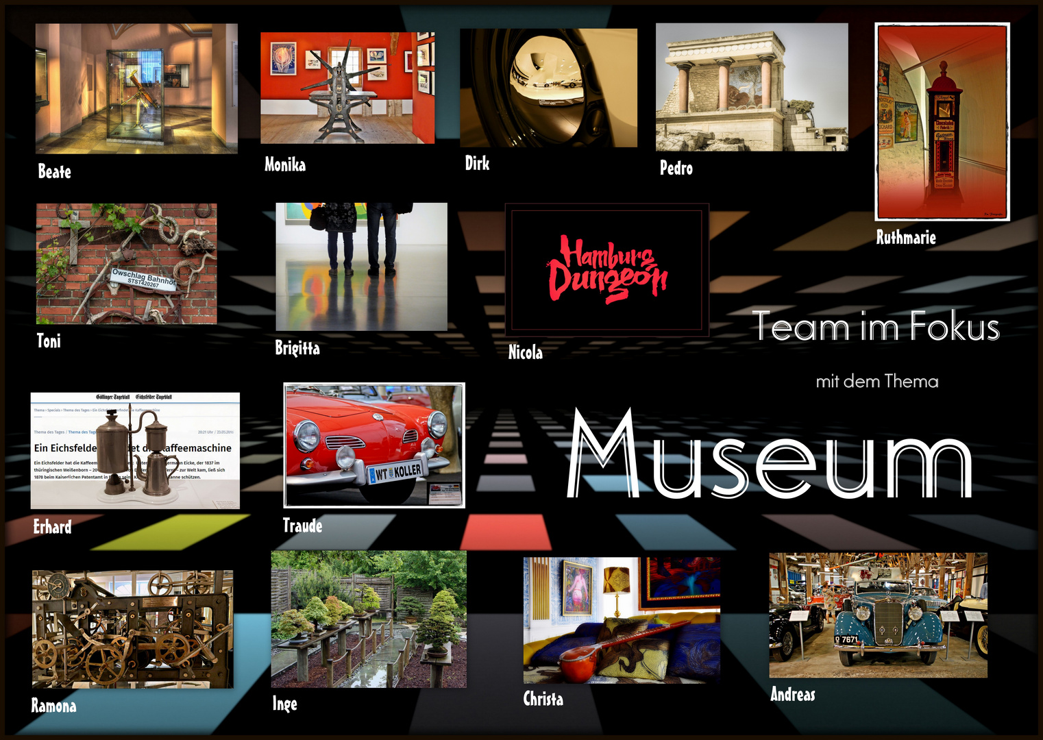 Collage zum Fokus Thema "Museum"