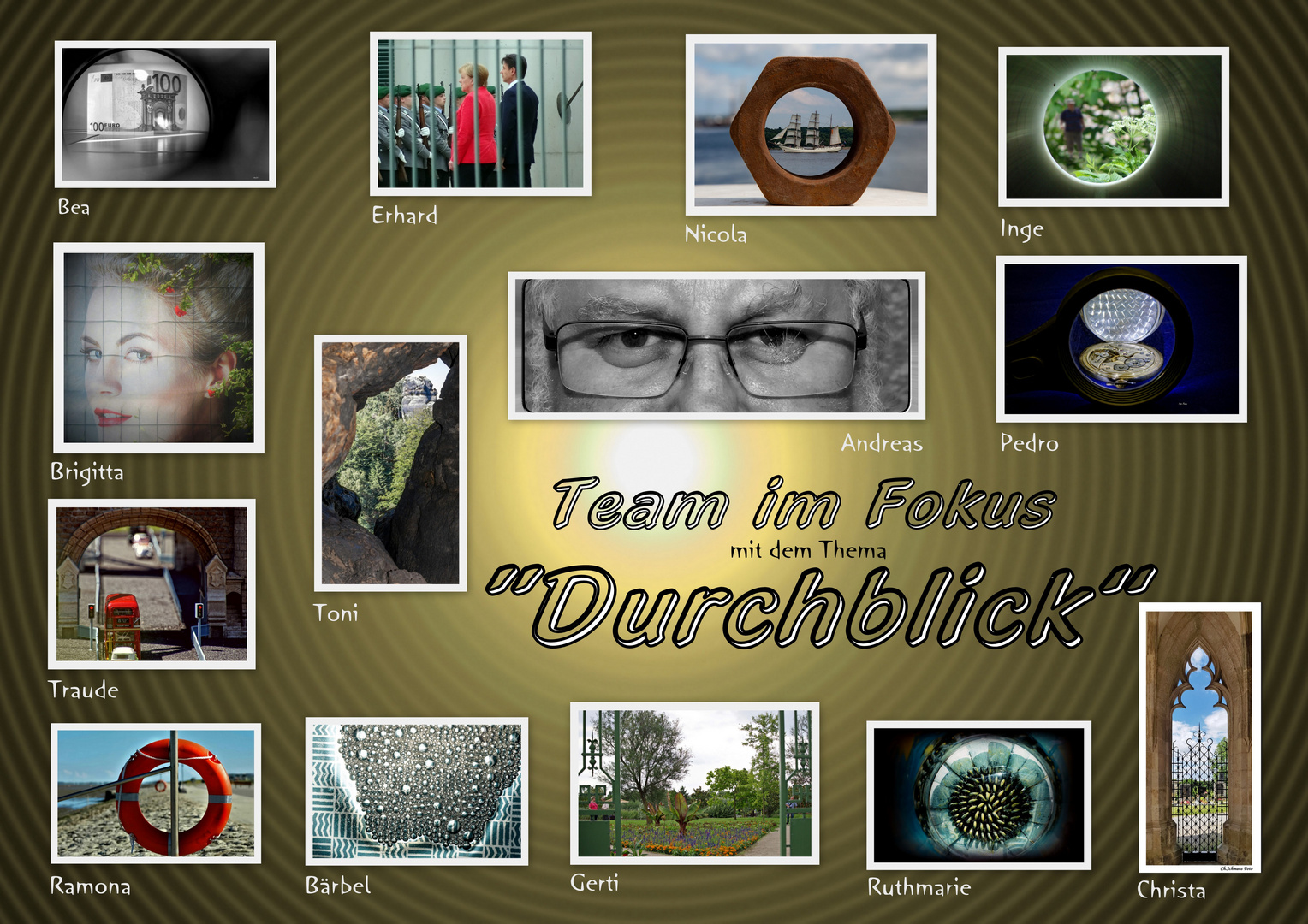 Collage zum Thema "Durchblick"