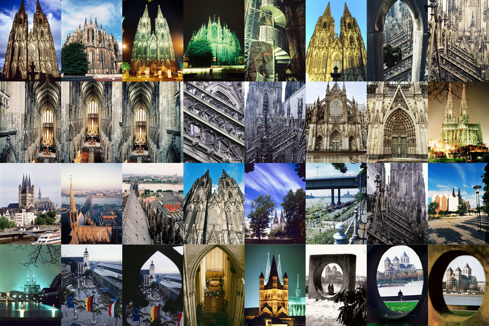 Collagen Kölner Dom Hochformat