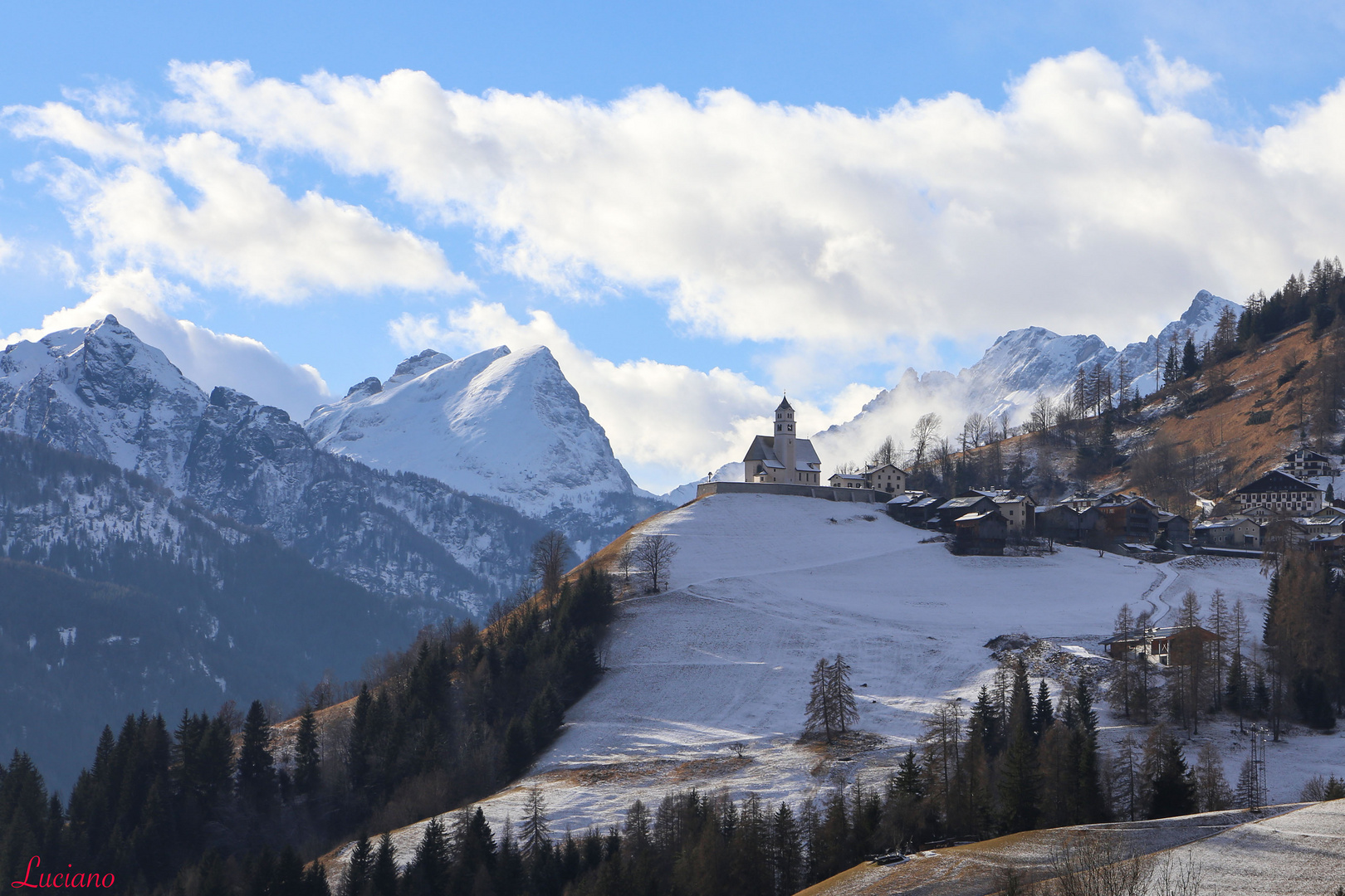 Colle santa Lucia Foto Immagini paesaggi, montagna, nuvole Foto su