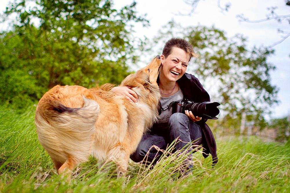 Collie kisses are wonderful!