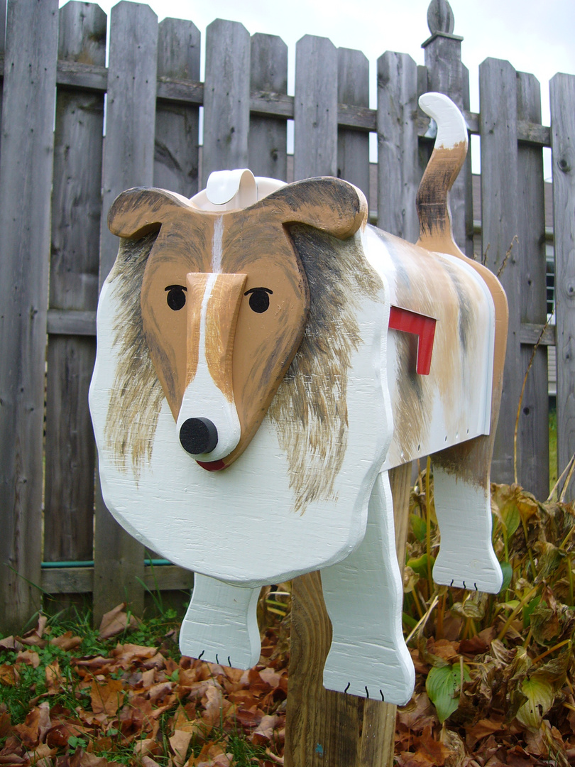 Collie Lassie mailbox