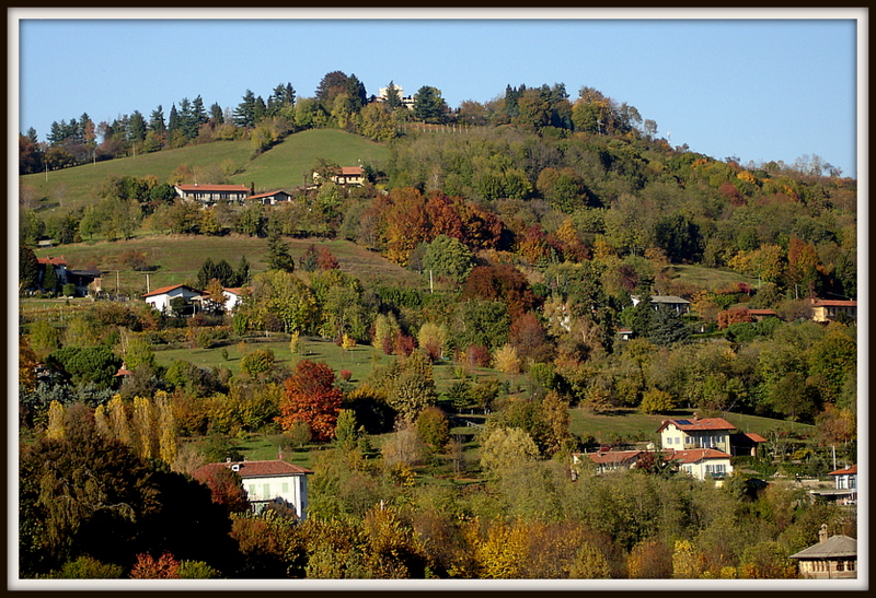 Collina in autunno a Pinerolo